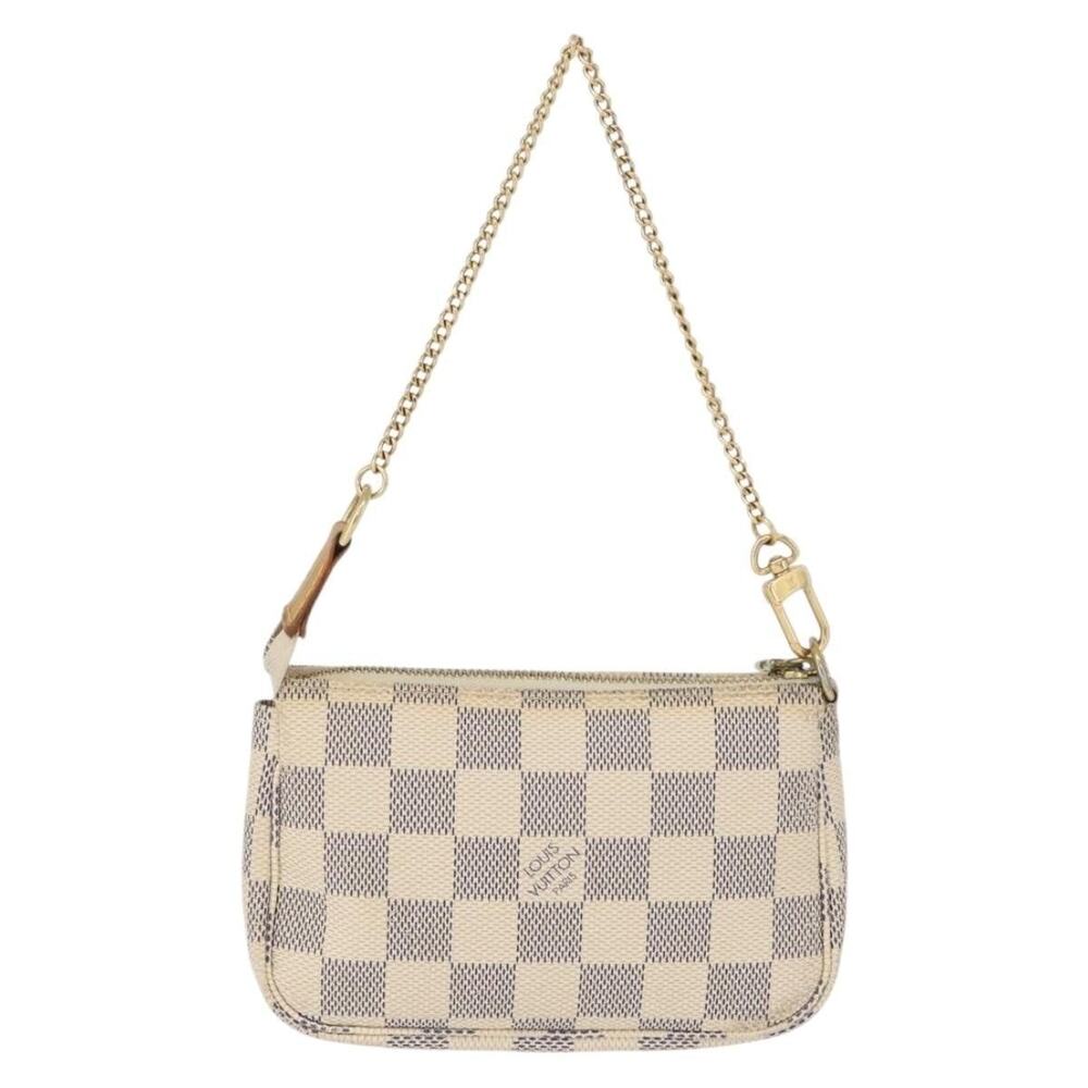 Louis Vuitton Damier Azur Mini Pochette Accessoires Pouch White